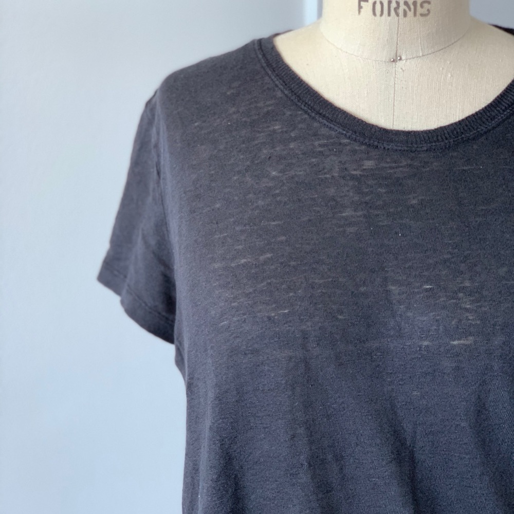 IRO Jeans Luciana Tee in charcoal gray